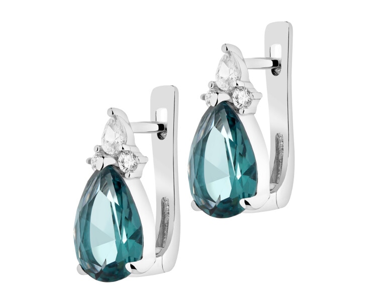 Kolczyki srebrne z cyrkoniami