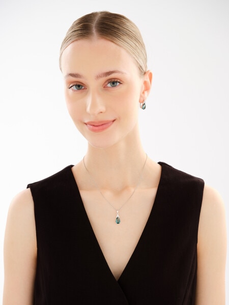 Kolczyki srebrne z cyrkoniami