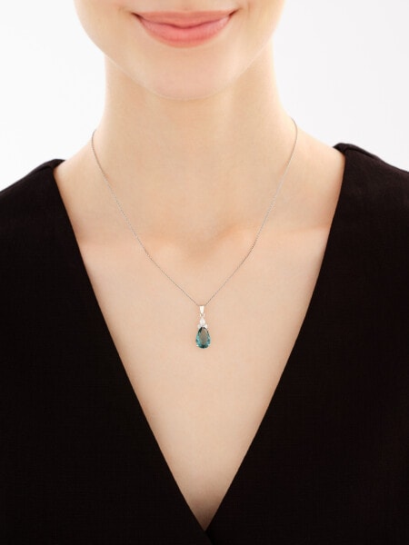 Zawieszka srebrna z cyrkoniami