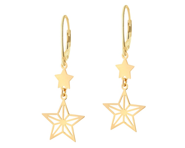 Gold-Plated Silver Dangling Earring