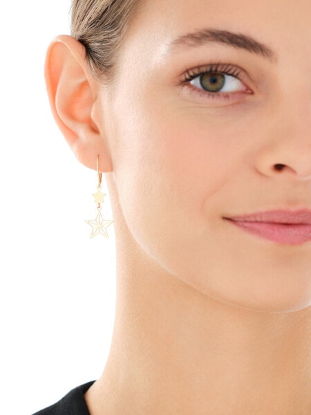 Gold-Plated Silver Dangling Earring