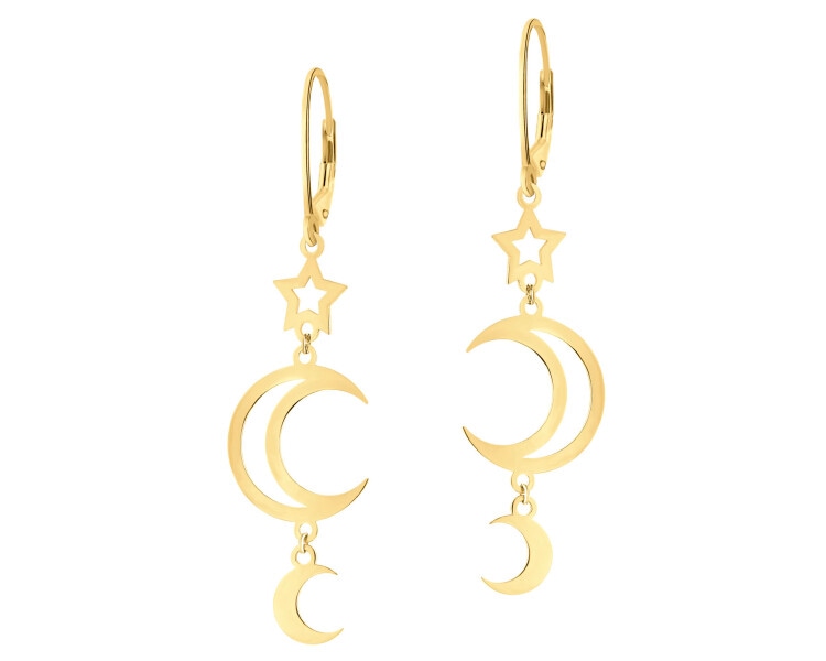 Gold-Plated Silver Dangling Earring