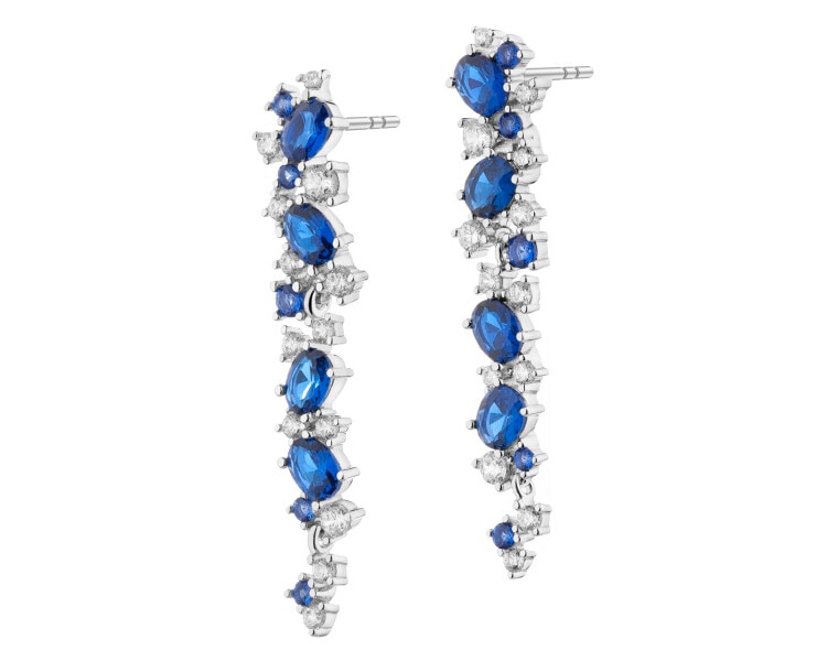 Stříbrné náušnice se zirkony