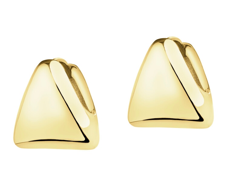 Złote kolczyki - trójkąty