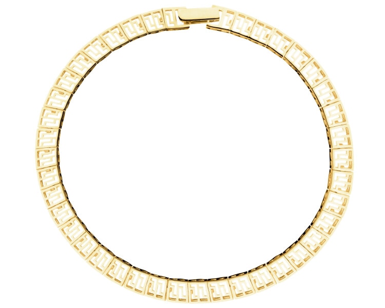14 K Yellow Gold Bracelet with Cubic Zirconia