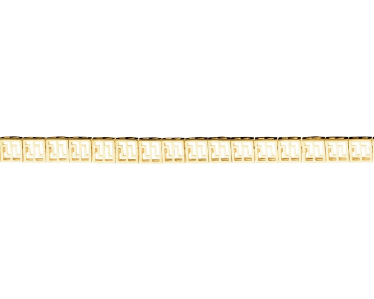 14 K Yellow Gold Bracelet with Cubic Zirconia