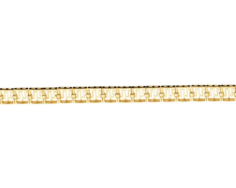14 K Yellow Gold Bracelet with Cubic Zirconia