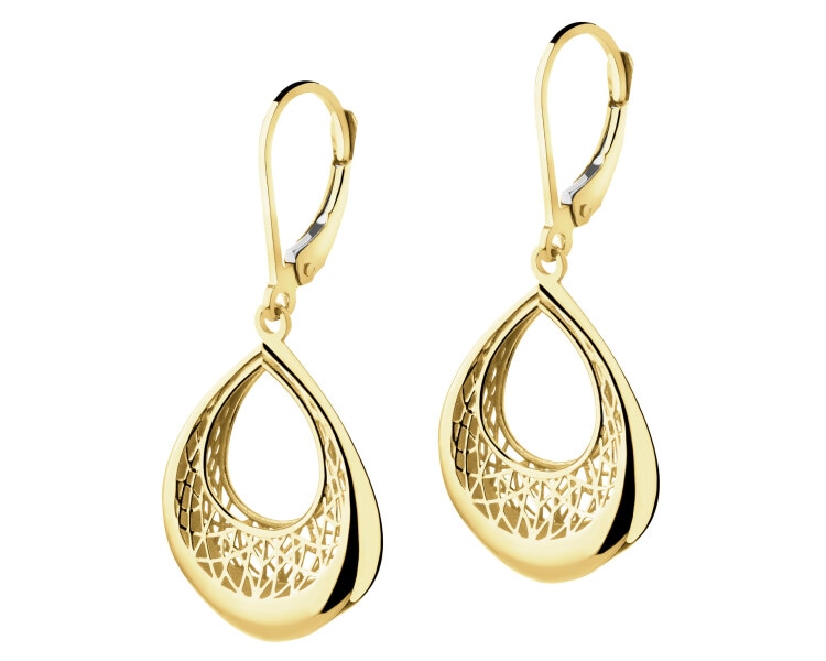 14 K Yellow Gold Dangling Earring