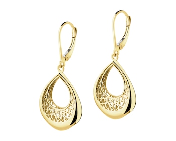 14 K Yellow Gold Dangling Earring