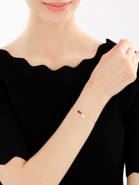 Bransoletka srebrna z cyrkoniami - koń