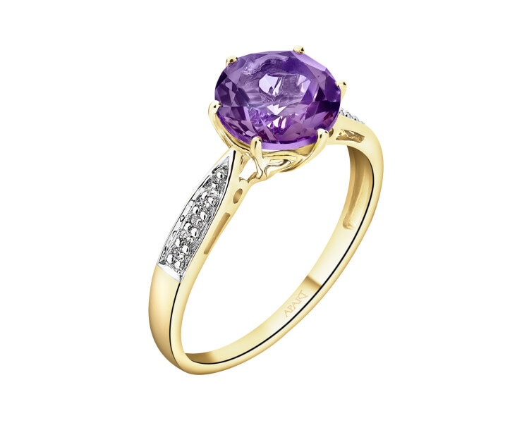 14 K Yellow Gold Ring - fineness 14 K