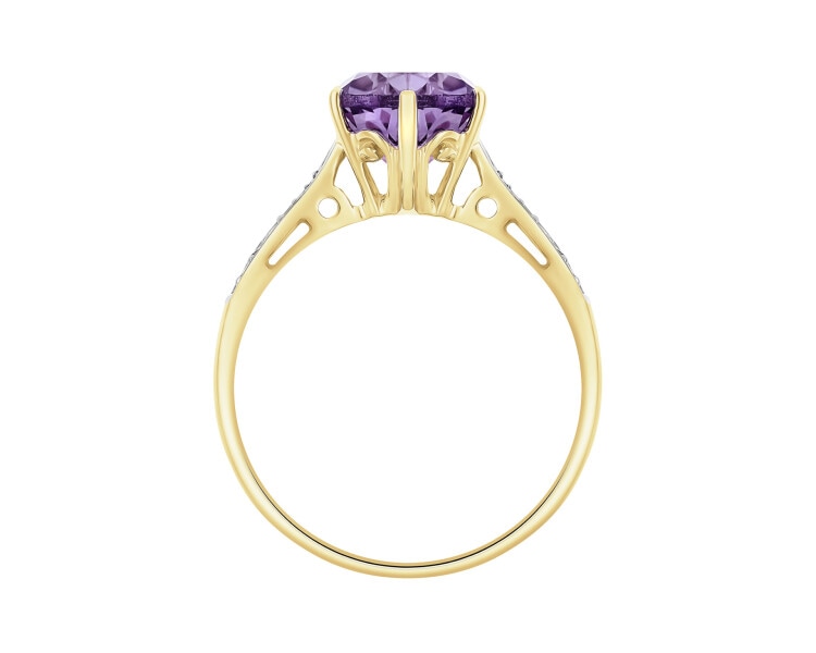 14 K Yellow Gold Ring - fineness 14 K