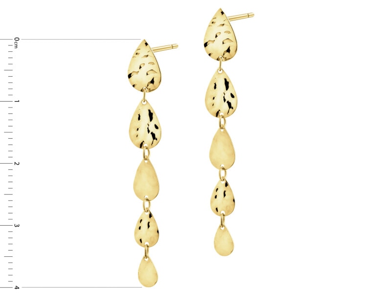 14 K Yellow Gold Dangling Earring