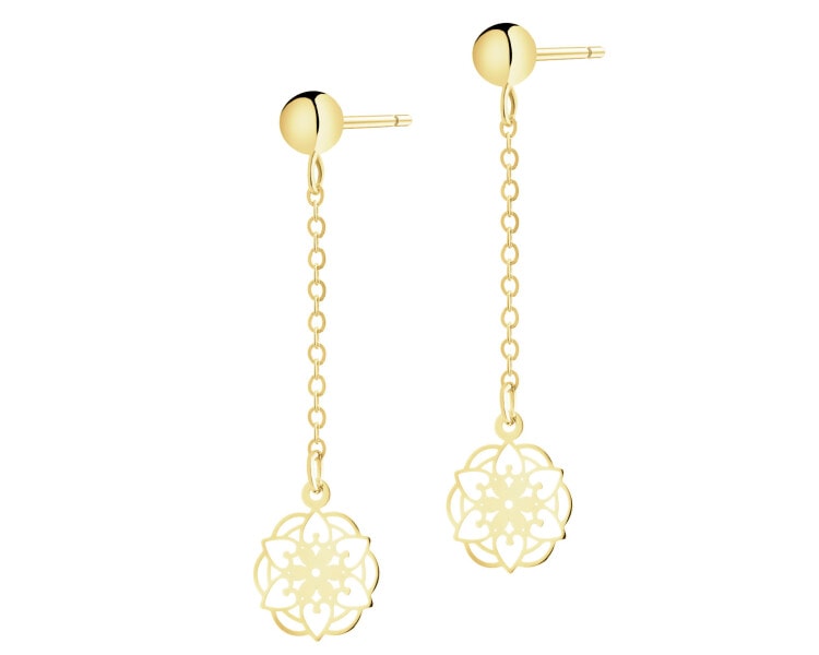 14 K Yellow Gold Dangling Earring