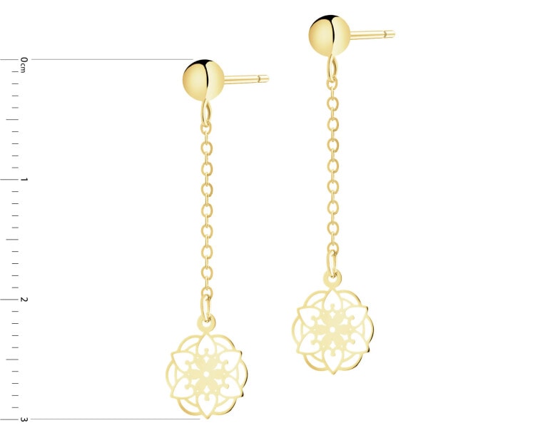 14 K Yellow Gold Dangling Earring