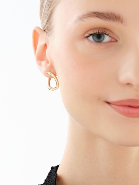 9 K Yellow Gold Earrings 