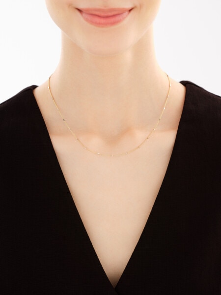 8 K Rhodium-Plated Yellow Gold Neck Chain