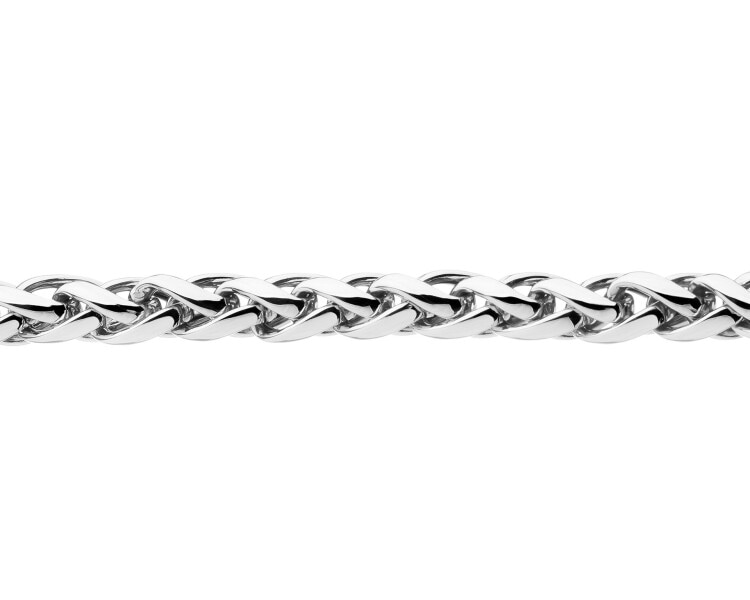 14 K Rhodium-Plated White Gold Bracelet