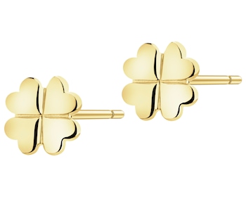 Zlaté náušnice - čtyřlístky