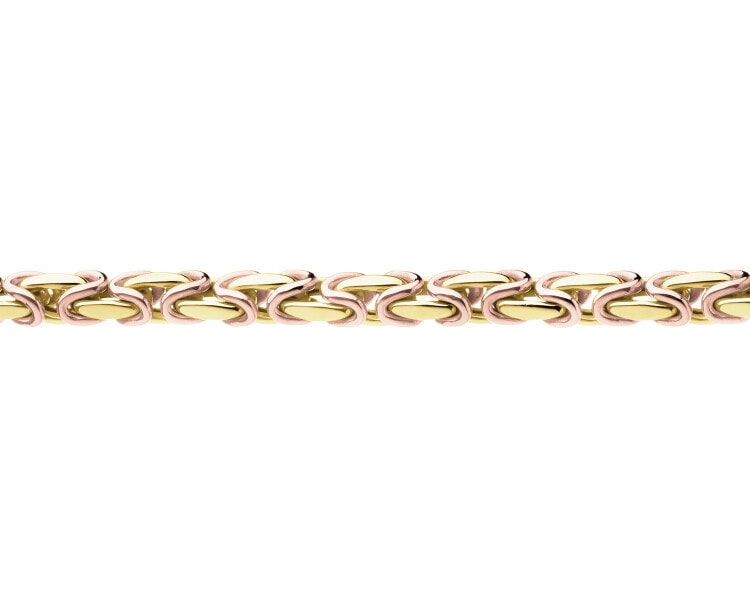 14 K Yellow Gold, Pink Gold Bracelet