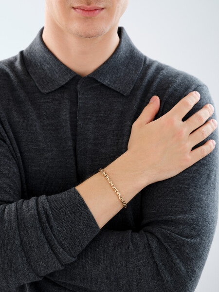 14 K Yellow Gold, Pink Gold Bracelet