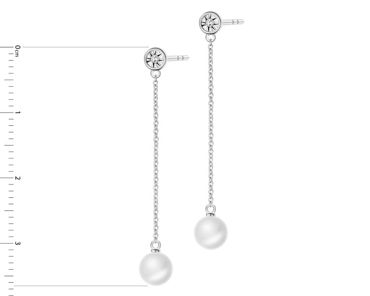 375  Dangling Earring - fineness 14 K