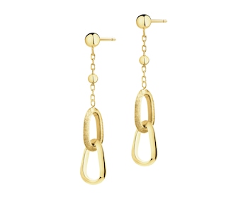 9 K Yellow Gold Dangling Earring 