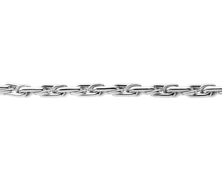 14 K Rhodium-Plated White Gold Bracelet