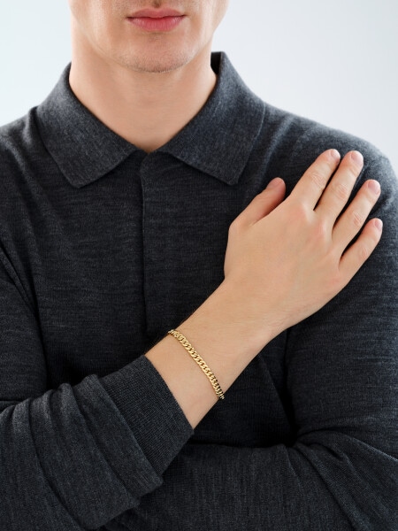 Złota bransoletka - pancerka