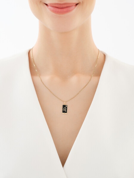 14 K Yellow Gold Pendant with Cubic Zirconia