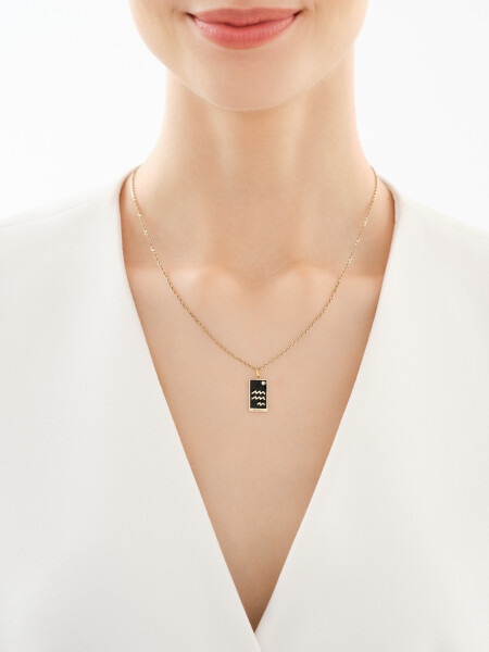 14 K Yellow Gold Pendant with Cubic Zirconia