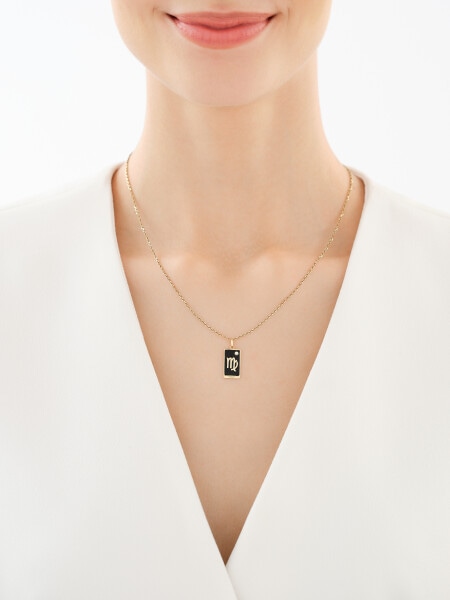 14 K Yellow Gold Pendant with Cubic Zirconia