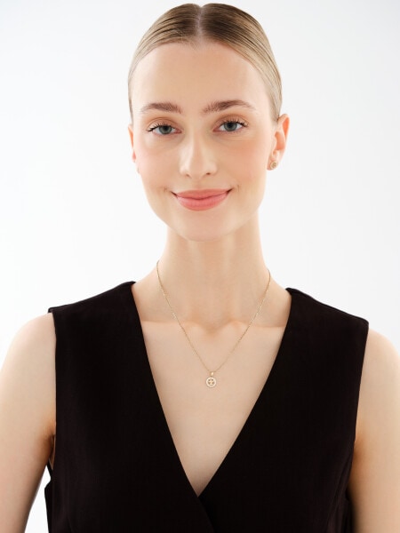 14 K Yellow Gold Set with Cubic Zirconia