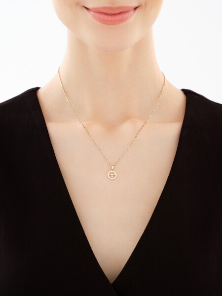 14 K Yellow Gold Set with Cubic Zirconia