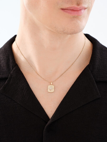 9 K Yellow Gold Pendant with Cubic Zirconia