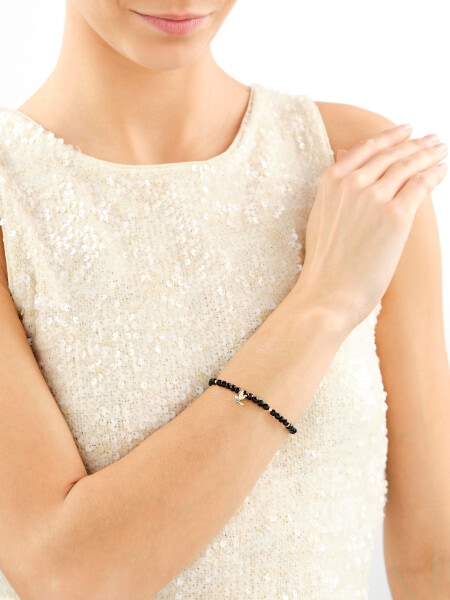 9 K Rhodium-Plated Yellow Gold Bracelet - fineness 14 K