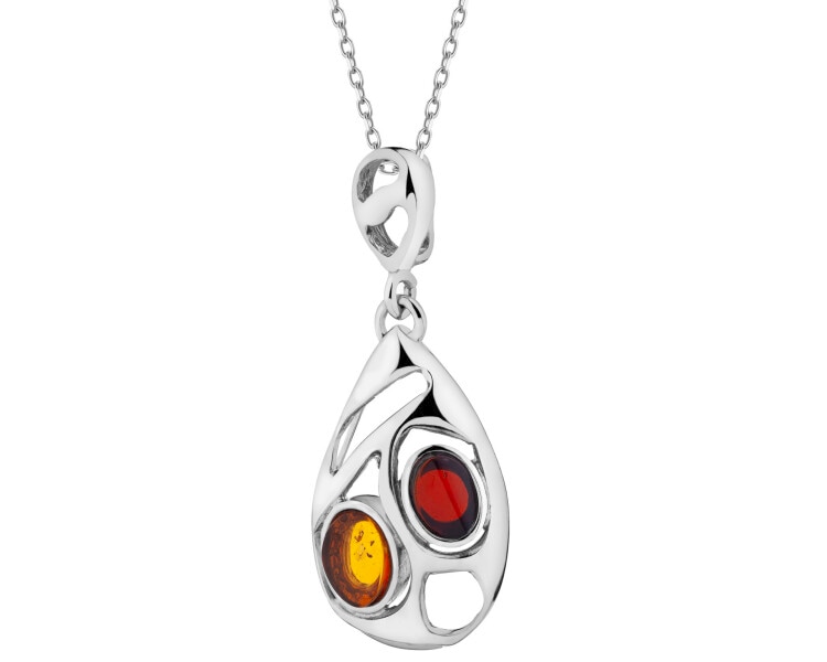 Rhodium Plated Silver Pendant