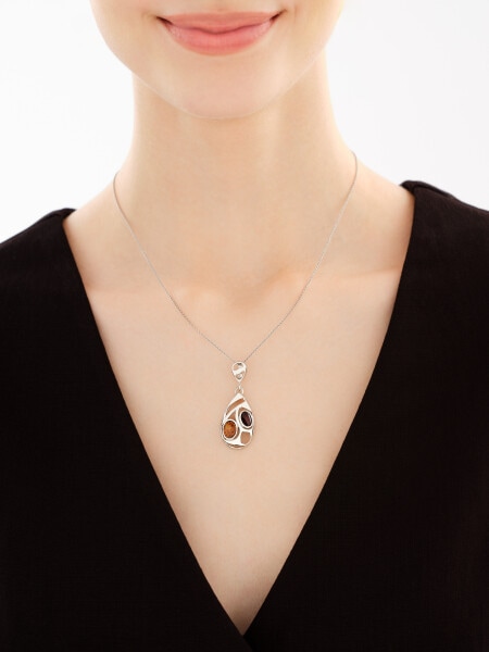 Rhodium Plated Silver Pendant