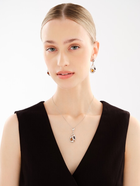 Rhodium Plated Silver Pendant