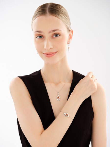 Rhodium Plated Silver Bracelet