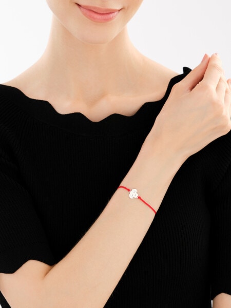 Rhodium Plated Silver Bracelet