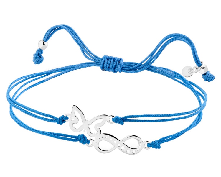 Rhodium Plated Silver Bracelet