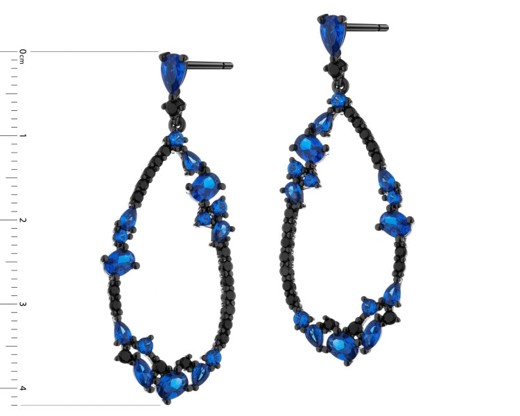 Kolczyki srebrne z cyrkoniami