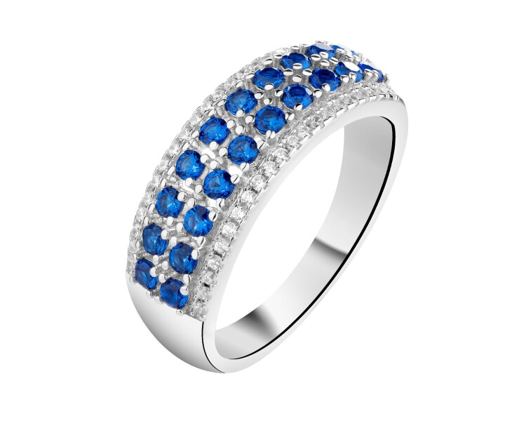 Rhodium Plated Silver Band Ring