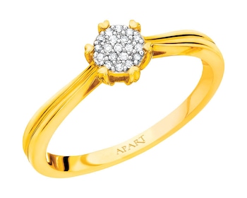 Yellow gold ring with diamonds 0,05 ct - fineness 14 K></noscript>
                    </a>
                </div>
                <div class=
