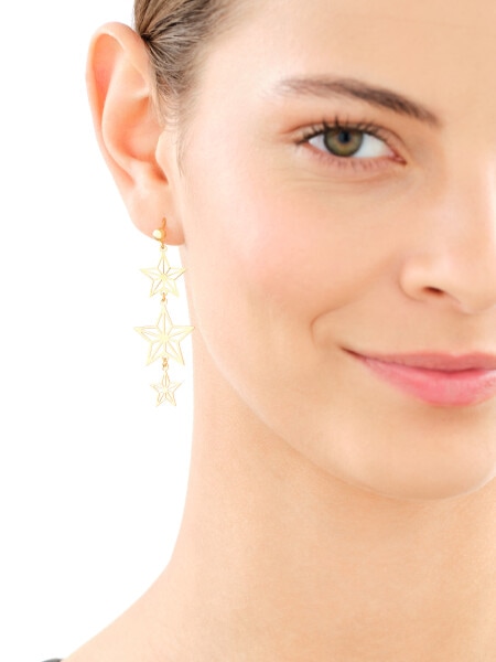 Gold-Plated Silver Dangling Earring