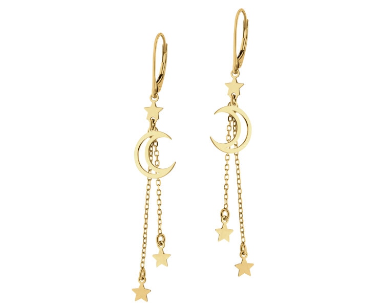 Gold-Plated Silver Dangling Earring