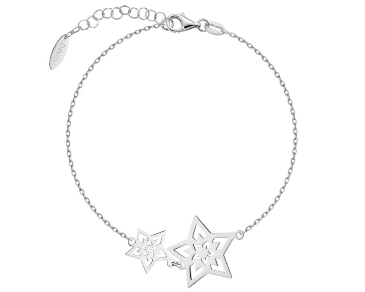Rhodium Plated Silver Bracelet