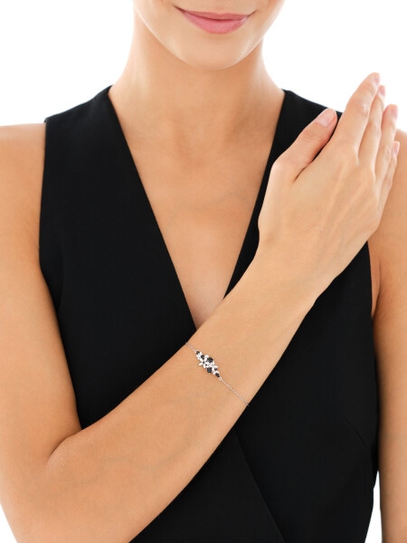 Rhodium Plated Silver Bracelet