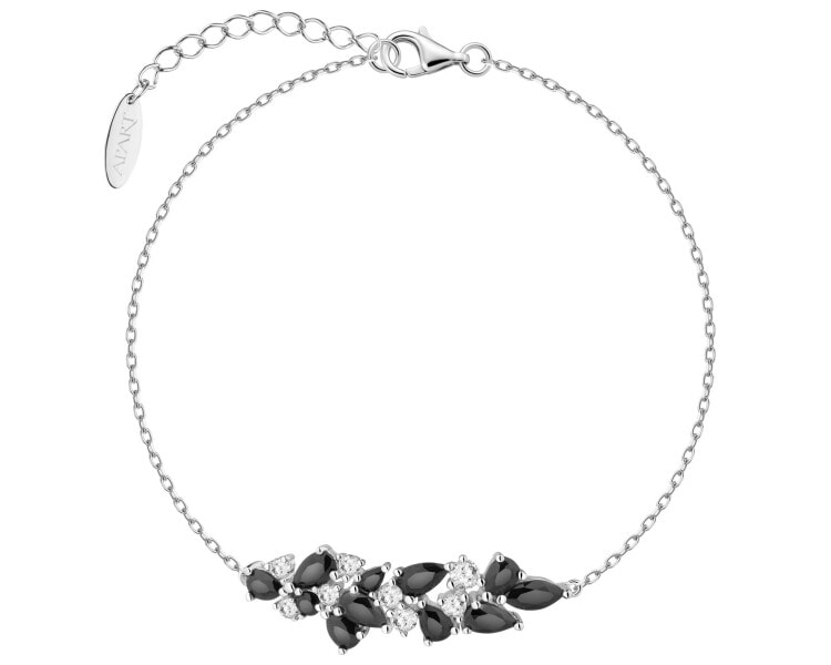 Rhodium Plated Silver Bead